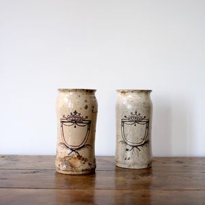French Crested Pottery