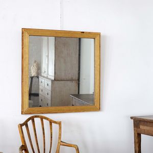 18th Century Square Reeded Mirror