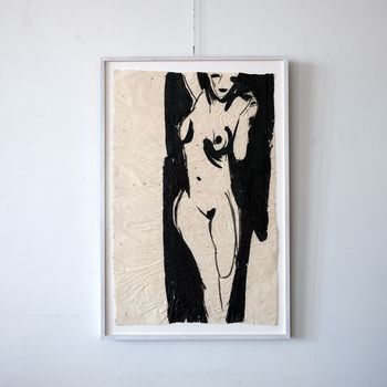 Abstract Nude on Paper - Johnnie Clarke