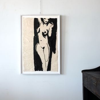 Abstract Nude on Paper - Johnnie Clarke