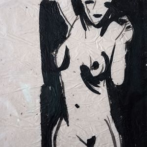Abstract Nude on Paper - Johnnie Clarke