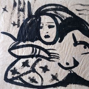 Abstract Nude on Paper - Johnnie Clarke