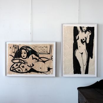 Abstract Nude on Paper - Johnnie Clarke