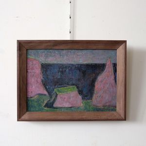 Mid Century Abstract Coastal Scene