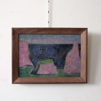 Mid Century Abstract Coastal Scene