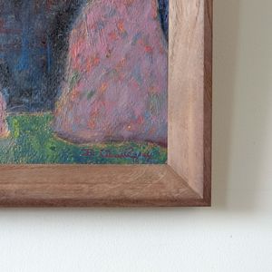 Mid Century Abstract Coastal Scene