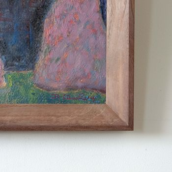 Mid Century Abstract Coastal Scene