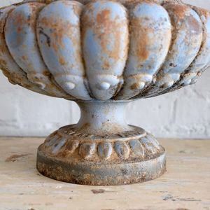 Pair of Antique Cast Iron Urns