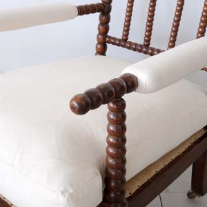 Antique English Bobbin Armchair