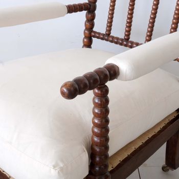 Antique English Bobbin Armchair