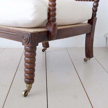 Antique English Bobbin Armchair