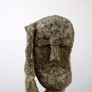 Carved Stone Bust