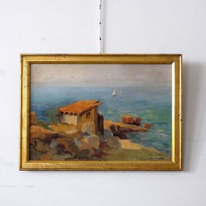 French Coastal Scene - J Richard