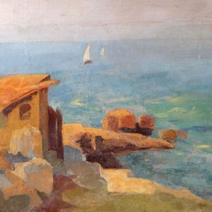 French Coastal Scene - J Richard