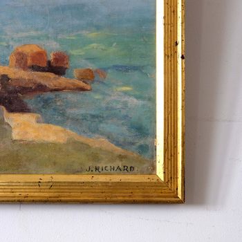 French Coastal Scene - J Richard
