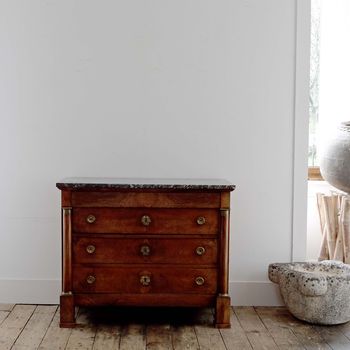 Empire Period Marble Top Commode