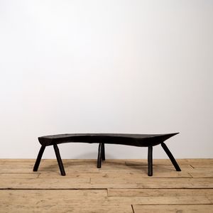 Curved Art Populaire Bench