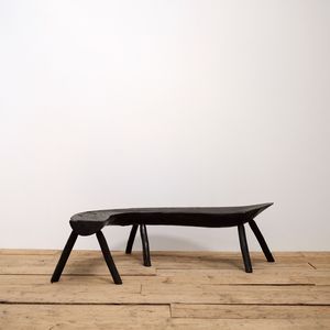 Curved Art Populaire Bench