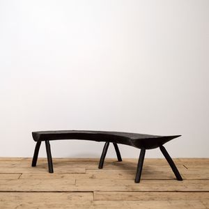 Curved Art Populaire Bench