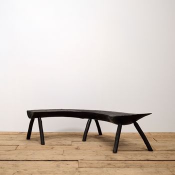 Curved Art Populaire Bench