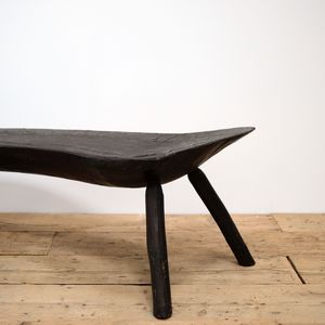 Curved Art Populaire Bench