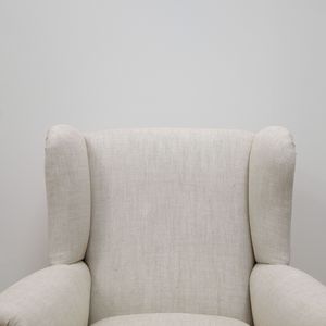 Upholstered English Wingback Armchair