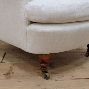 Upholstered English Wingback Armchair