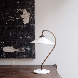 Porcelain and Brass Table Lamp