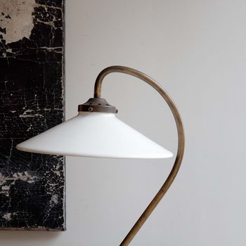 Porcelain and Brass Table Lamp