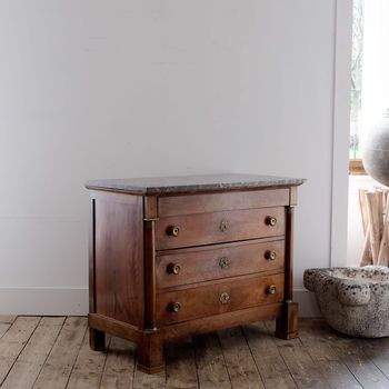 Empire Period Marble Top Commode