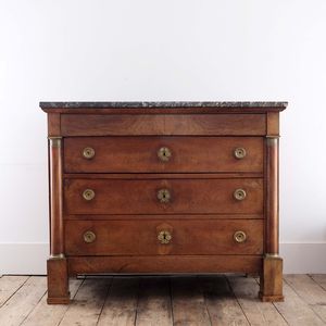 Empire Period Marble Top Commode
