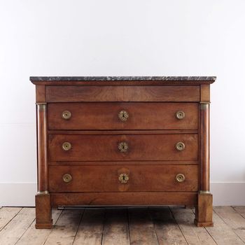 Empire Period Marble Top Commode