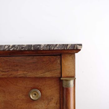 Empire Period Marble Top Commode