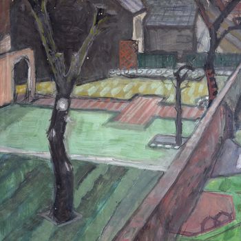 Garden Window Scene - British School