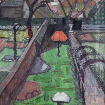 Garden Window Scene - British School