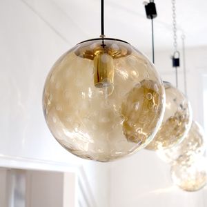 Set of Bubble Sphere Pendant Lights