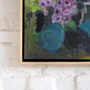 Hollyhocks - Jane E Waters