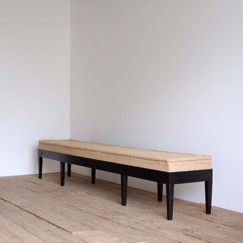 Long Upholstered French Bench