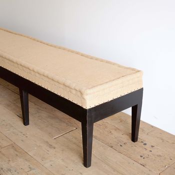 Long Upholstered French Bench