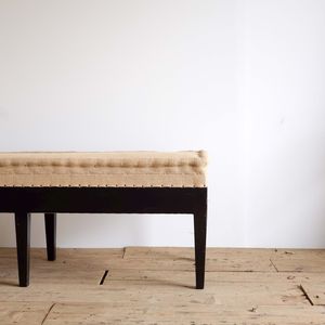 Long Upholstered French Bench