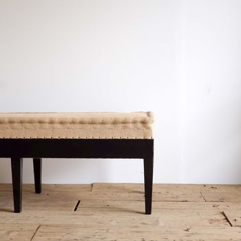 Long Upholstered French Bench