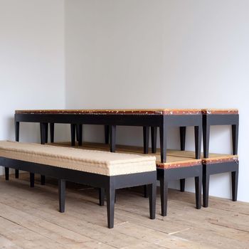 Long Upholstered French Bench