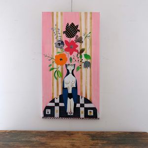 Pink Botanical Demi Lune - Isabelle Hayman