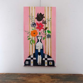 Pink Botanical Demi Lune - Isabelle Hayman