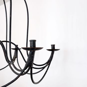 French Iron Candle Chandelier