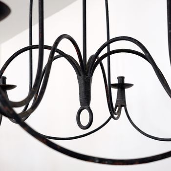 French Iron Candle Chandelier