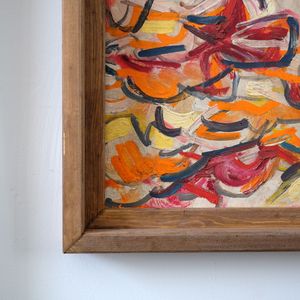 1960s Abstract Composition on Board - Johnnie Clarke