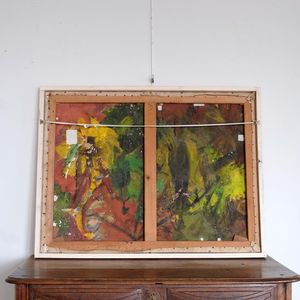 Large Italian Abstract Figurative Composition