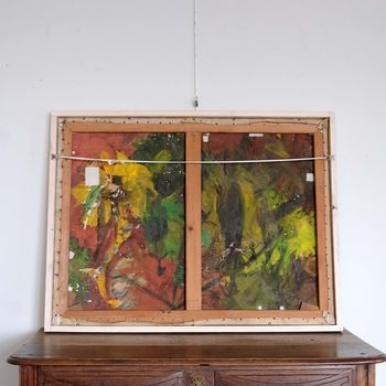 Large Italian Abstract Figurative Composition