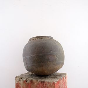 Large Antique French Salting Pot